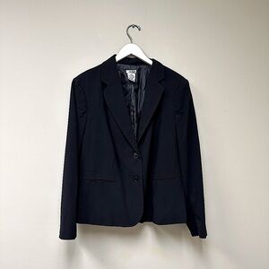 Womens Black Blazer Size 20W Corpcore Office Siren Boardroom